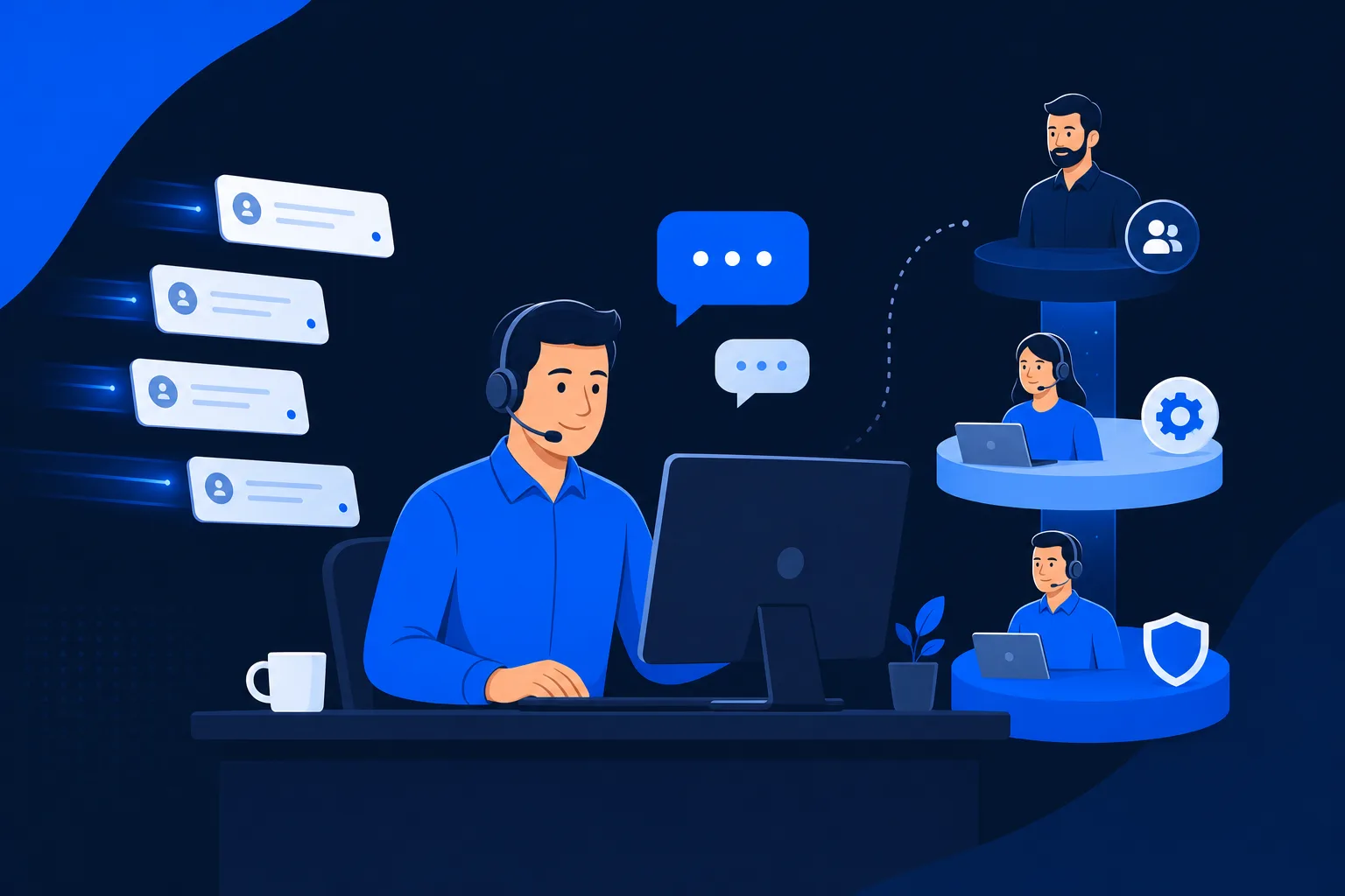 IT help desk concept